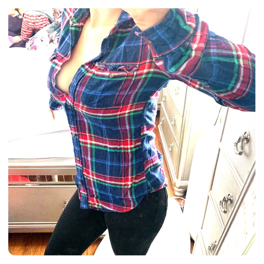 Abercrombie flannel long sleeve shirt